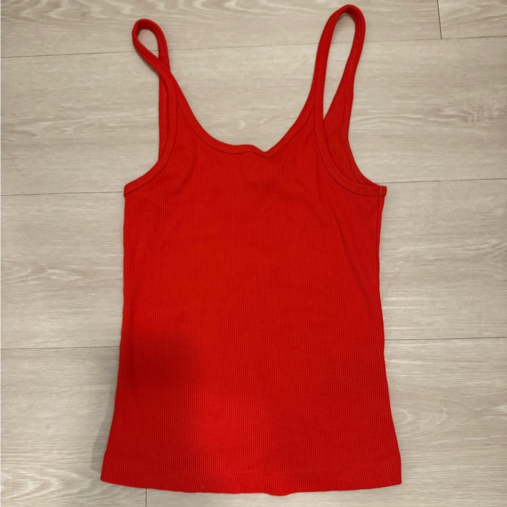 H&M Scarlet Ribbed Camisole